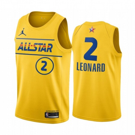 Herren NBA LA Clippers Trikot Kawhi Leonard 2 2021 All-Star Jordan Brand Gold Swingman
